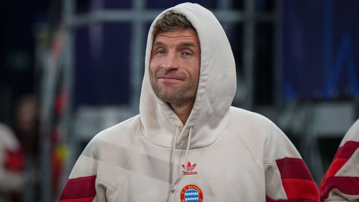 Fussball: Bundesliga, Saison 2024-2025, FC Bayern München: Thomas Müller (FC Bayern München, 25) Thomas Muller (FC Bayern Munchen) Archiv *** Soccer Bundesliga, Season 2024 2025, FC Bayern Munich T...