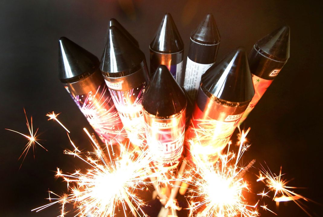 Finger weg von nicht erlaubtem Feuerwerk. (Symbolbild)