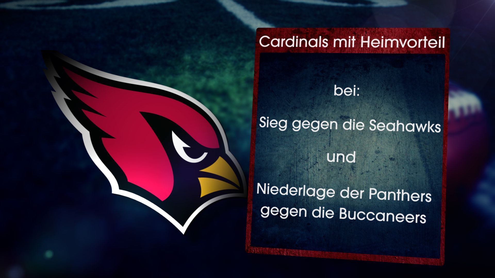 
                <strong>Arizona Cardinals mit Heimvorteil, wenn ...</strong><br>
                
              