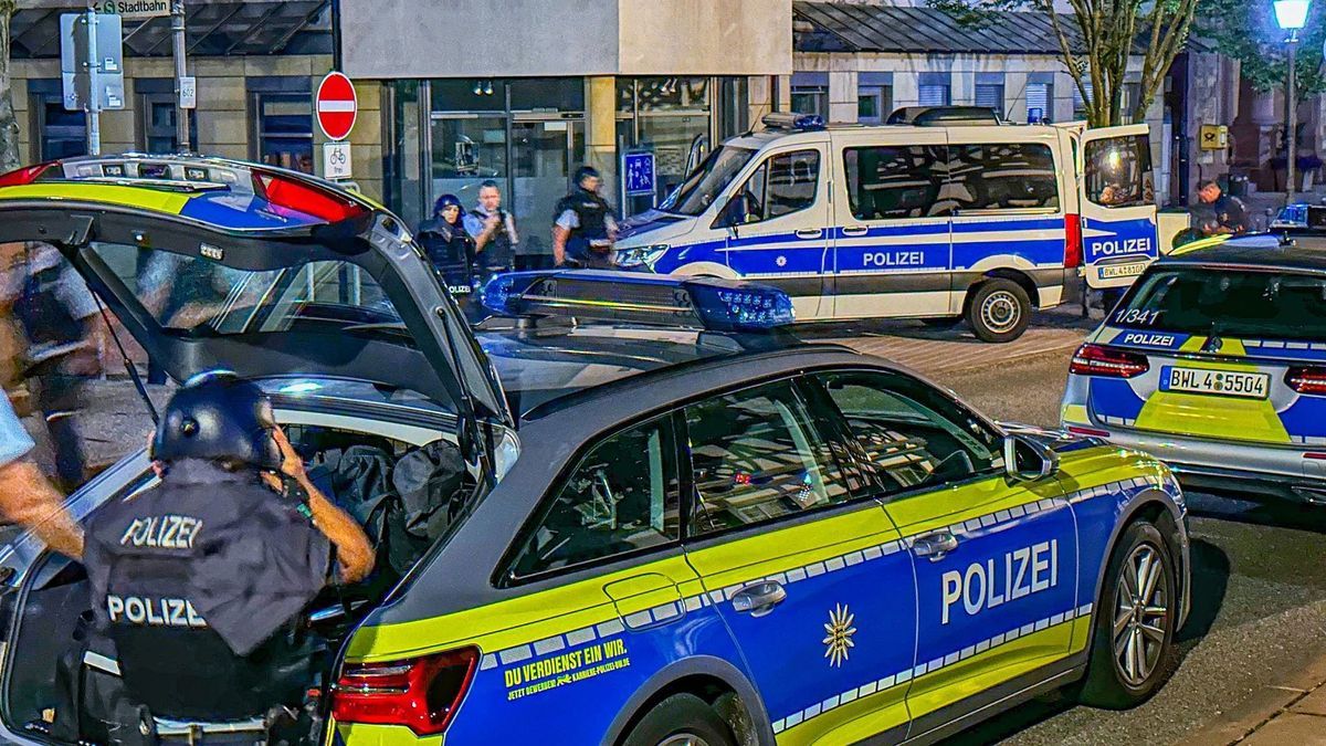 Großer Einsatz der Polizei in Weingarten