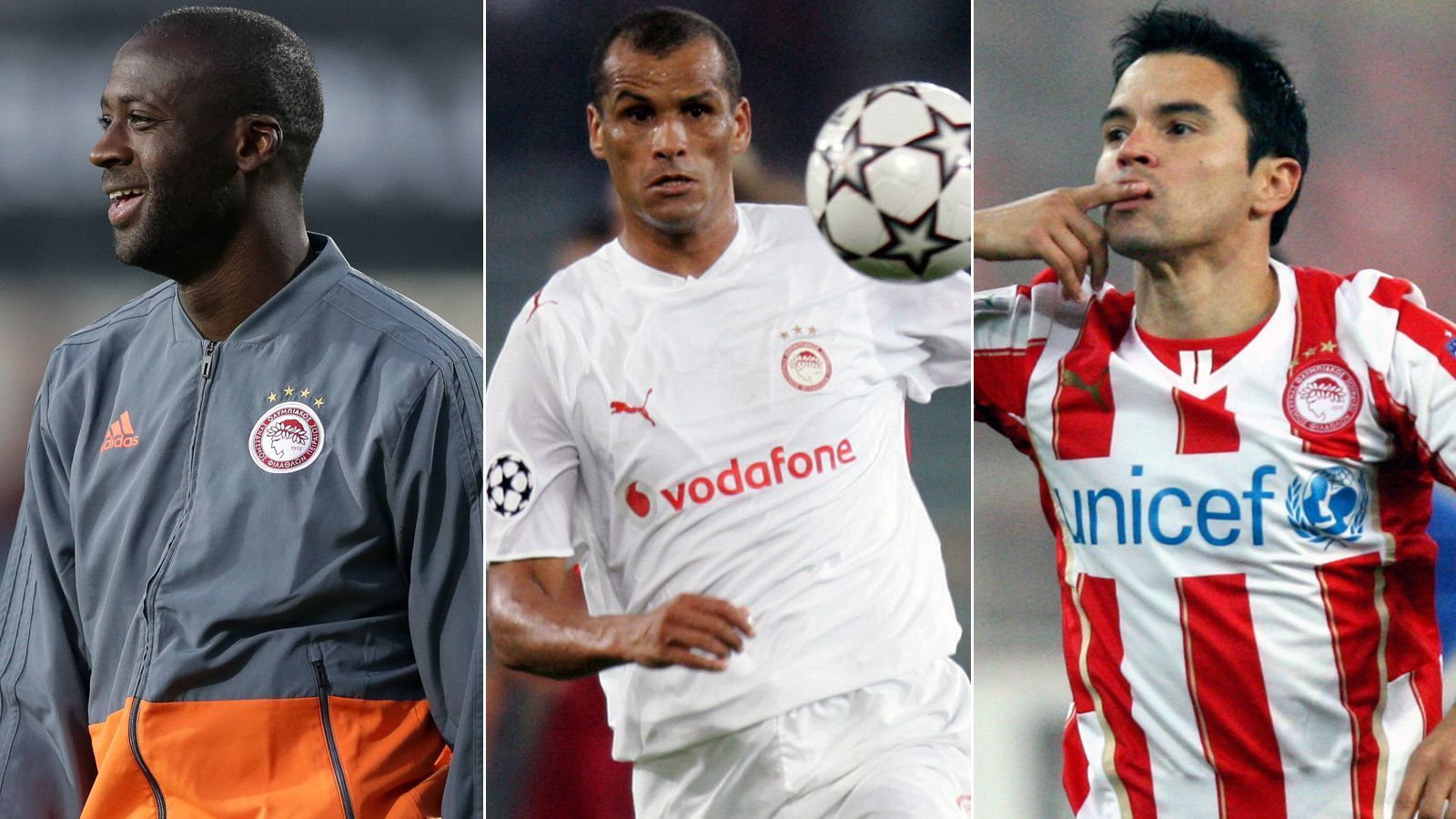 
                <strong>Rivaldo und Co.: Diese Stars spielten schon für Olympiakos Piräus</strong><br>
                Bayerns Champions-League-Gegner Olympiakos Piräus musste sich für die Königsklasse in der laufenden Saison erst mühsam über drei Runden qualifizieren. Doch in der Vergangenheit standen beim griechischen Vizemeister schon zahlreiche große Namen unter Vertrag. ran.de zeigt eine Auswahl von Stars, die in der Vergangenheit für Olympiakos aufliefen.
              