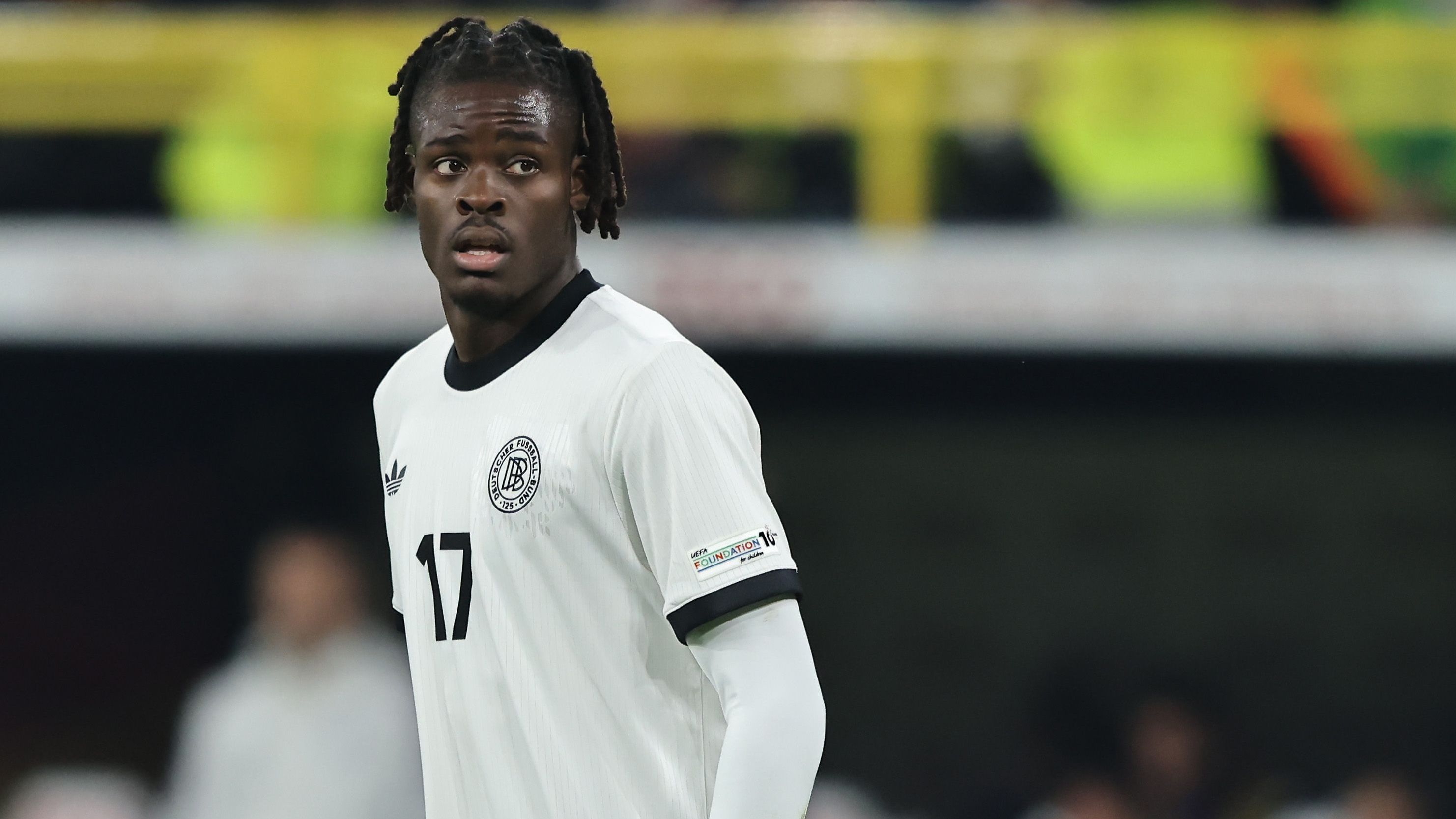 <strong>Yann Bisseck</strong><br>Bundesliga-Einsätze vor dem DFB-Debüt: 3<br>DFB-Debüt am: 23. März 2025<br>Verein: 1. FC Köln