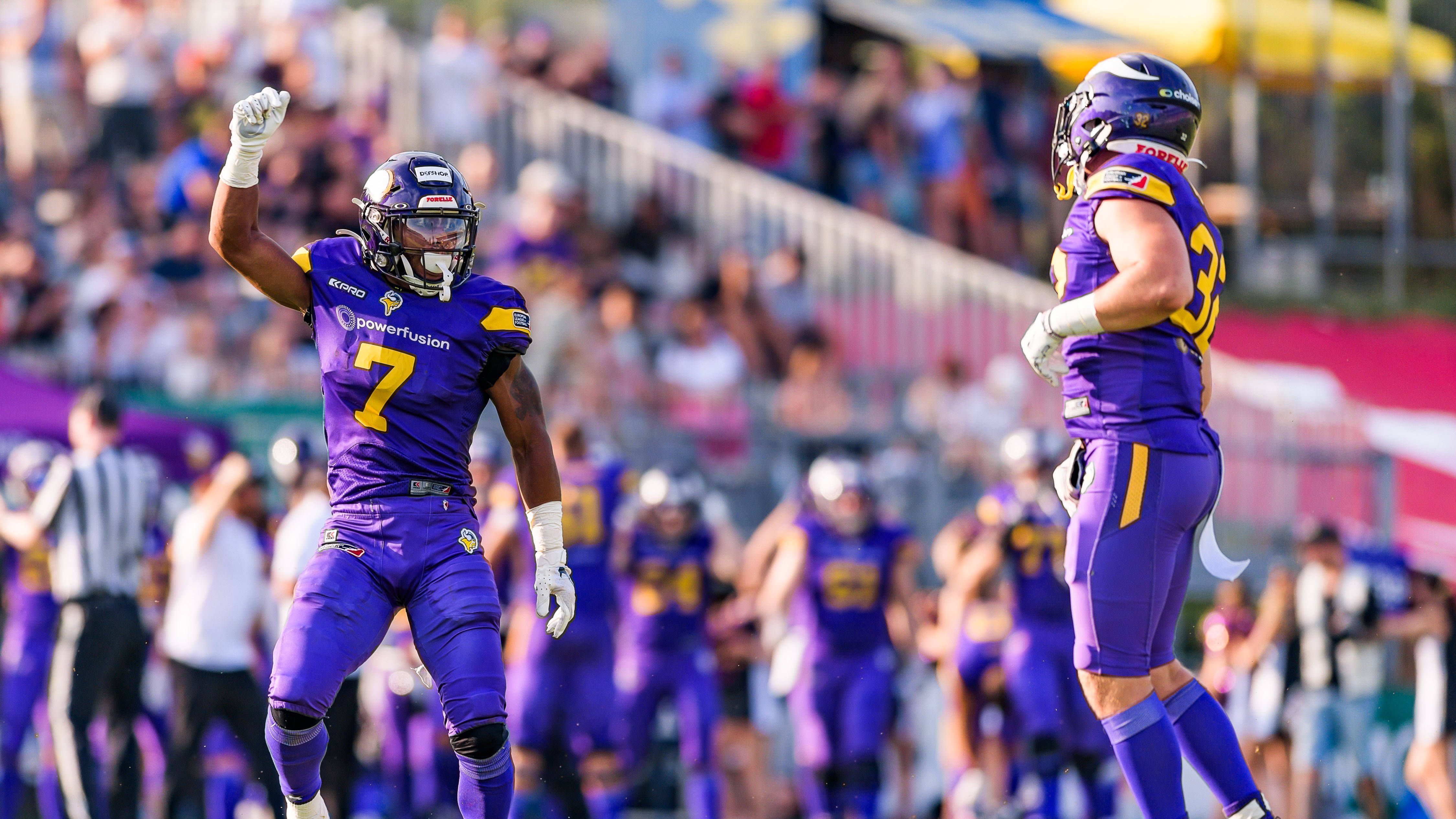 <strong>Woche vier: Vienna Vikings vs. Berlin Thunder</strong><br>Auch die Thunder wollen in der kommenden Saison endlich um den Titel mitkämpfen. Das Potenzial ist gerade in der Defense vorhanden. Mit den Vikings wartet in Woche vier der erste richtige Kracher (15. Juni).