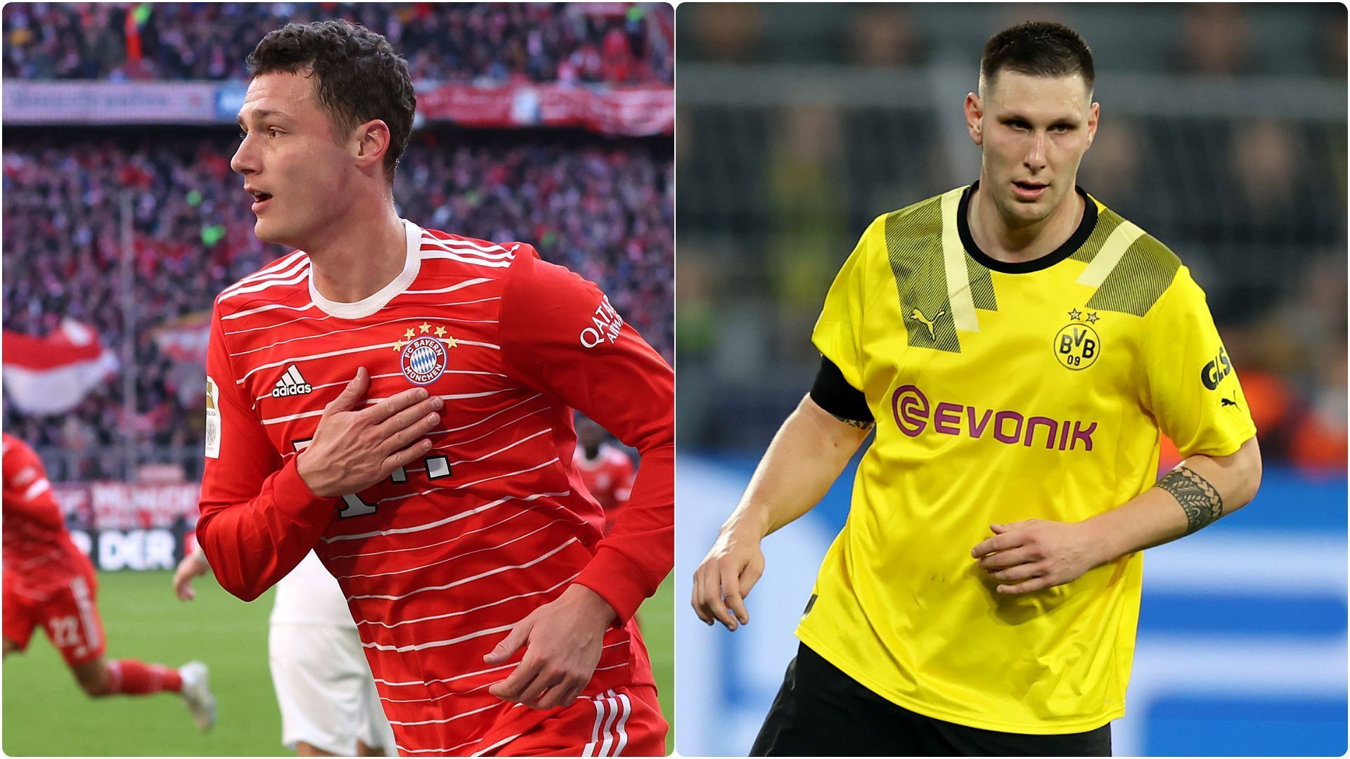 
                <strong>Abwehr: Benjamin Pavard vs. Niklas Süle</strong><br>
                Die beiden Abwehrspieler haben zwei ziemlich unterschiedliche Wochen hinter sich. Süle wurde von Bundestrainer Hansi Flick nicht nominiert, Pavard erzielte für Frankreich den Siegtreffer im EM-Qualispiel in Irland. Süle spielt eine gute Saison und dürfte bei der Rückkehr an alte Wirkungsstätte hochmotiviert sein. Auch Pavard hatte sich bei den Bayern nach einer verkorksten WM und zahlreichen Abwanderungsgerüchten- und -aussagen seinerseits nach der Umstellung auf Dreierkette endgültig seinen Stammplatz gesichert und mit einem Doppelpack gegen den FC Augsburg sogar seine Torjägerqualitäten unter Beweis gestellt. Punkt für beide, 2:2.
              