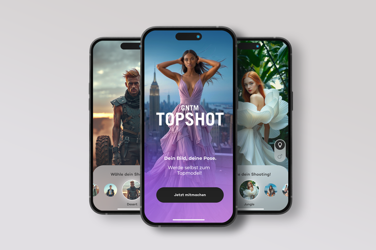 GNTM Topshot Feature Joyn App Werbebild