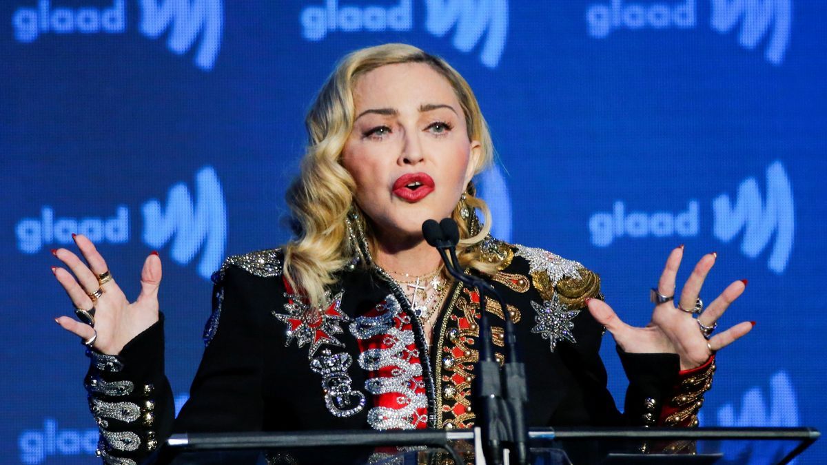 Madonna spricht bei den 30. GLAAD Awards in New York. RC1E30D7B490