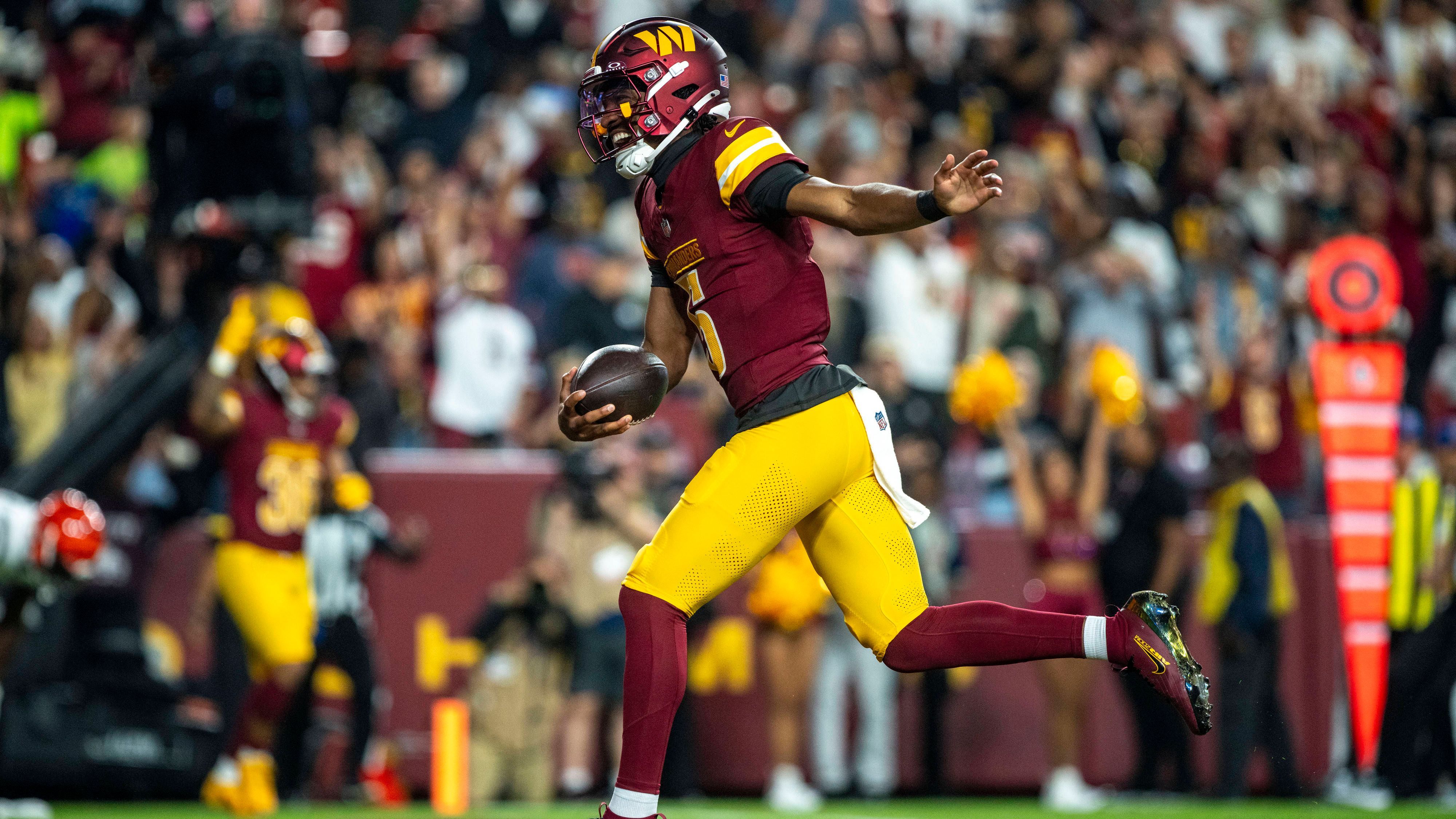 <strong>Platz 21: Jayden Daniels (Washington Commanders)</strong><br>- Position: Quarterback<br>- Platzierung letzte Saison: -