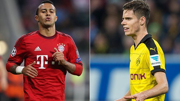 
                <strong>Mittelfeld: Thiago vs. Weigl</strong><br>
                Mittelfeld: Thiago vs. Weigl - Julian Weigl ist bisher DIE Überraschung der Saison. Er zeigt eine bombenstarke Spielzeit. Aber gut genug, um es mit Thiago aufzunehmen? Was der Guardiola-Liebling drauf hat, zeigte er gegen Zagreb - und das war überragend. 6:1.
              