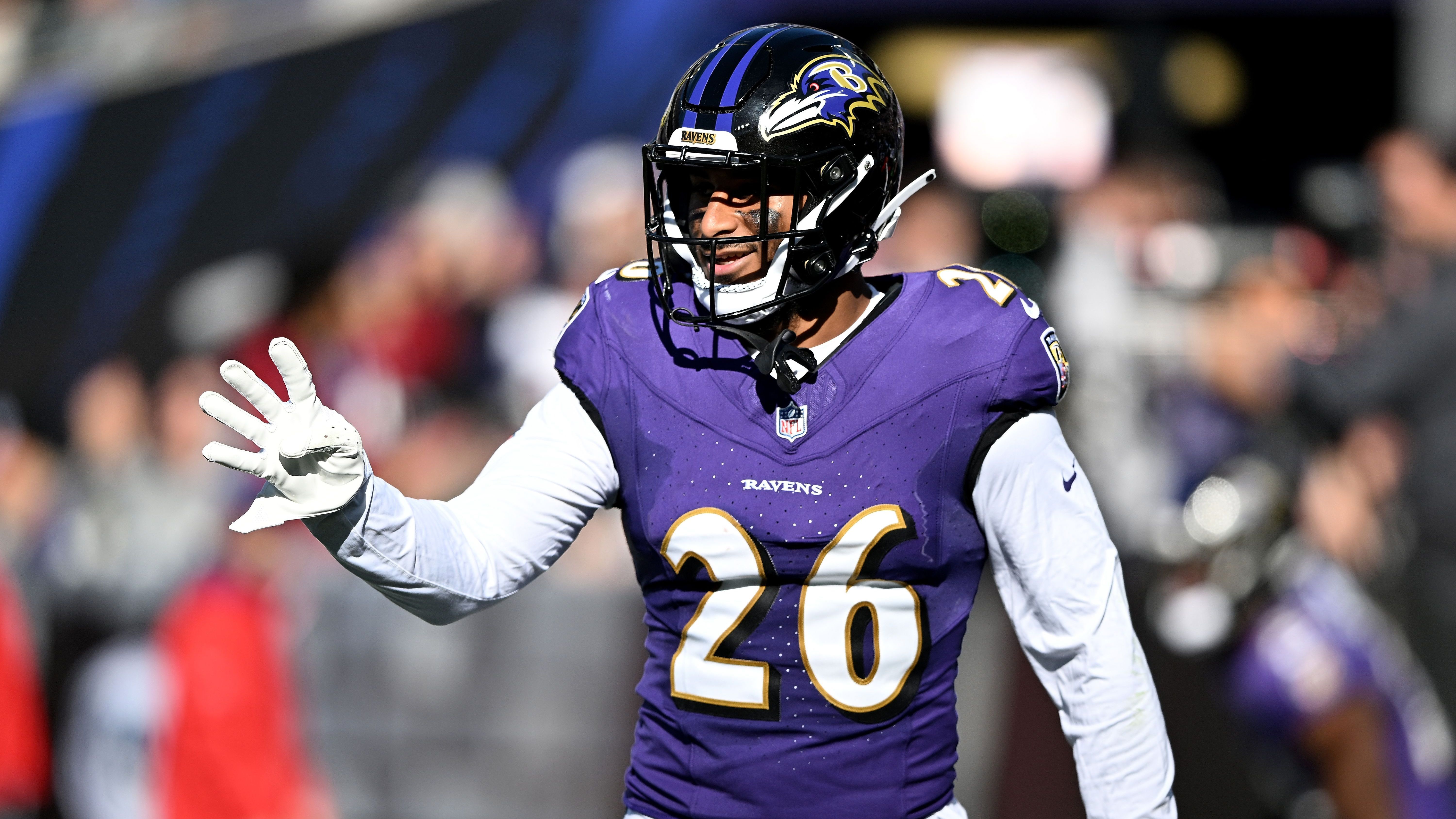 <strong>Platz 11: Geno Stone (Baltimore Ravens)</strong><br>Position: Safety<br>Targets: 44<br>Zugelassenes Passer Rating: 63,0