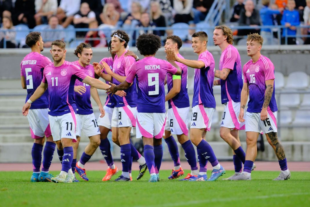 Die deutsche U21-Nationalmannschaft hat in der EM-Qualifikation ein Schützenfest gefeiert.