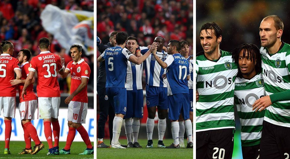 
                <strong>Portugal: 1. Porto (76 Punkte), 2. Benfica (74 Punkte), 3. Sporting (71 Punkte)</strong><br>
                Bei noch vier ausstehenden Spieltagen thront der FC Porto in der portugiesischen Liga über den Hauptstadtklubs Benfica und Sporting. Da es keine direkten Duelle mehr mit Porto gibt, müssen Benfica und Sporting auf Ausrutscher der Drachen hoffen. Sollte Porto tatsächlich patzen, könnte es am 33. Spieltag sogar zu einem kleinen Finale kommen. Dann treffen die Stadtrivalen aus Lissabon im Estadio Jose Alvalade aufeinander.  
              