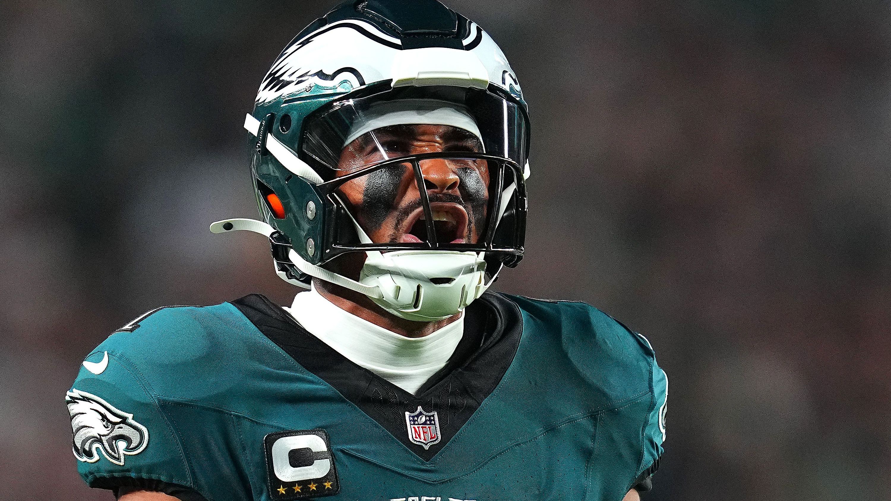 <strong>Jalen Hurts (Philadelphia Eagles)</strong><br> Letzte Interception: Saison 2024, Woche 3<br> Spiele seitdem: 0<br> Passversuche seitdem: <b>32</b>