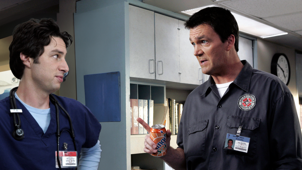 Der Hausmeister in "Scrubs" nur Einbildung von J.D.?