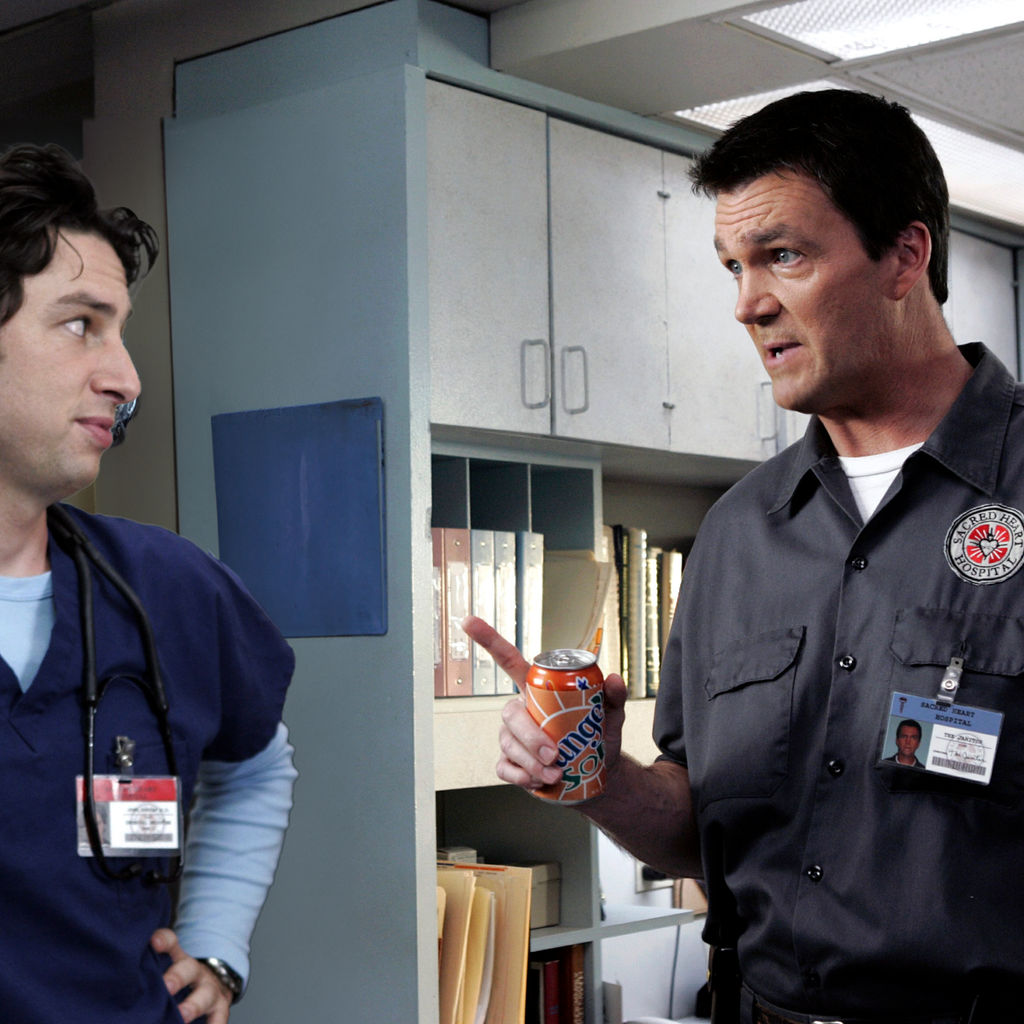 Der Hausmeister in "Scrubs" nur Einbildung von J.D.?