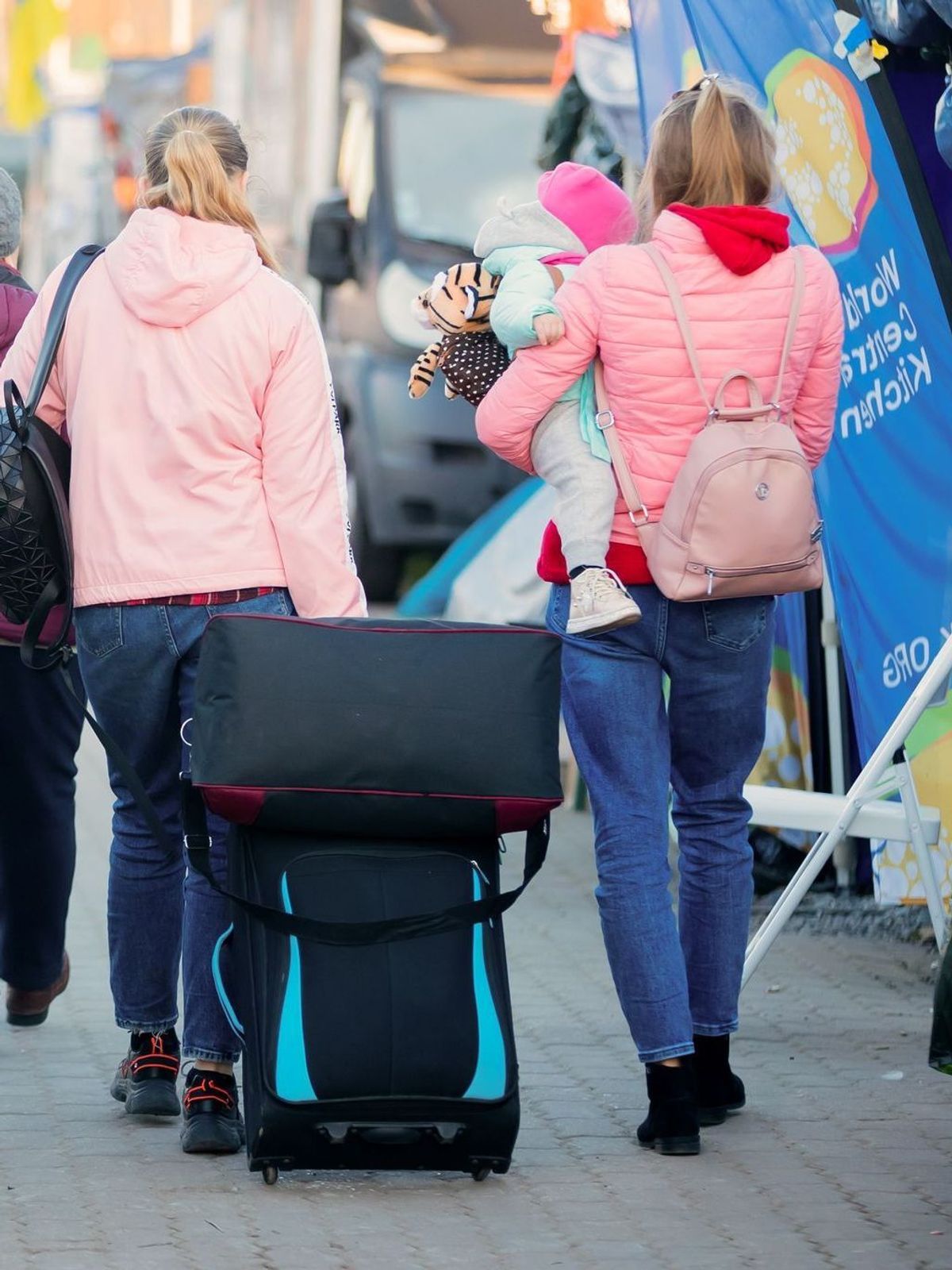 Geflüchtete Frauen und Kinder aus der Ukraine