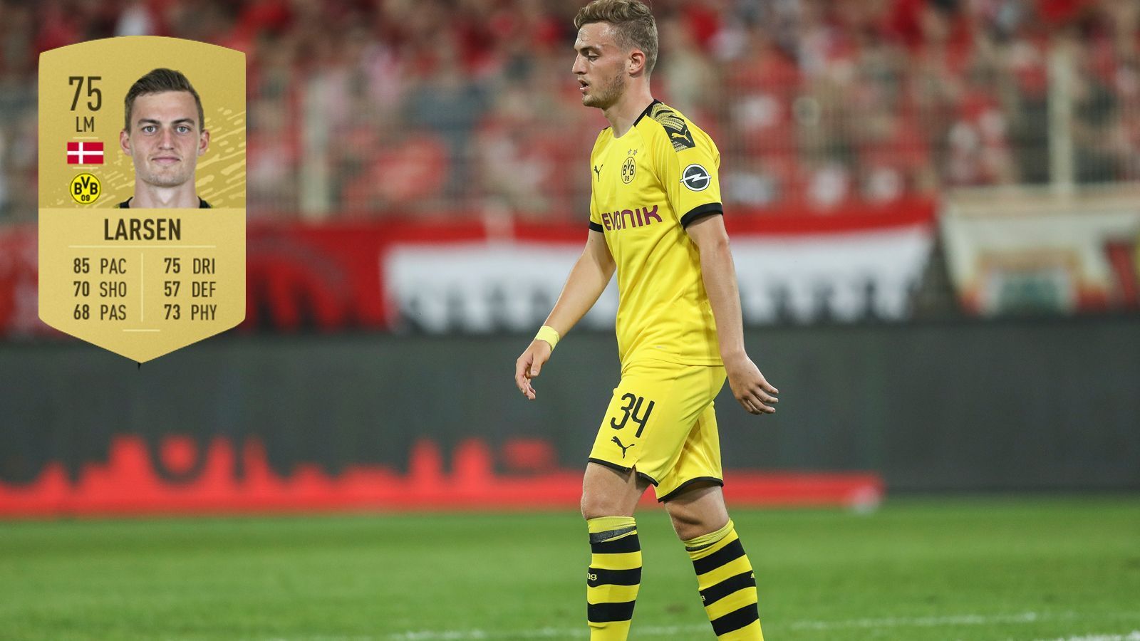 
                <strong>7. Jacob Bruun Larsen (Borussia Dortmund)</strong><br>
                75 GES | Steigerung um +10
              