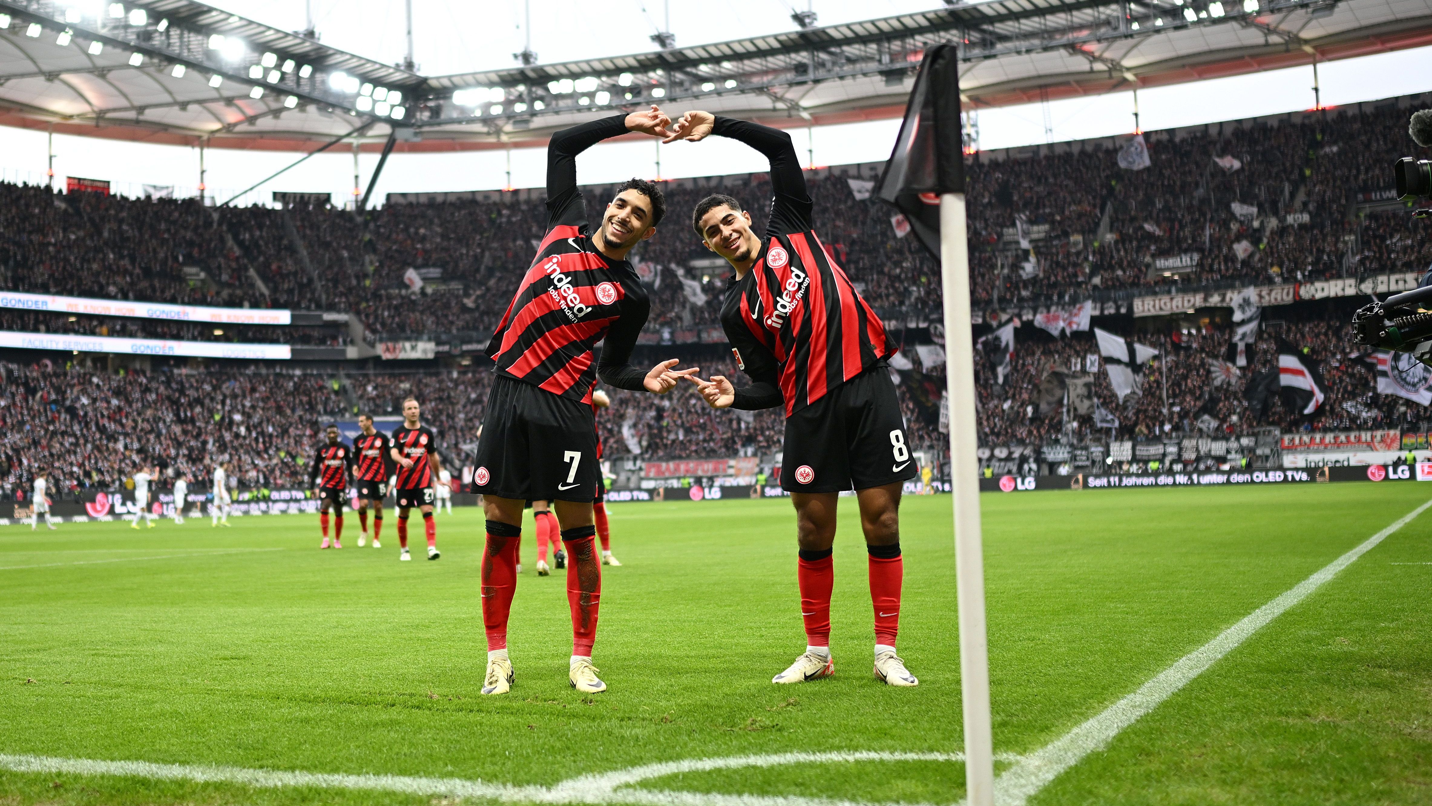 <strong>Eintracht Frankfurt</strong><br>Aktuelle Platzierung: 6.<br>Mögliche Platzierungen: 6. - 11.<br>Restprogramm: Leverkusen, Gladbach, Leipzig