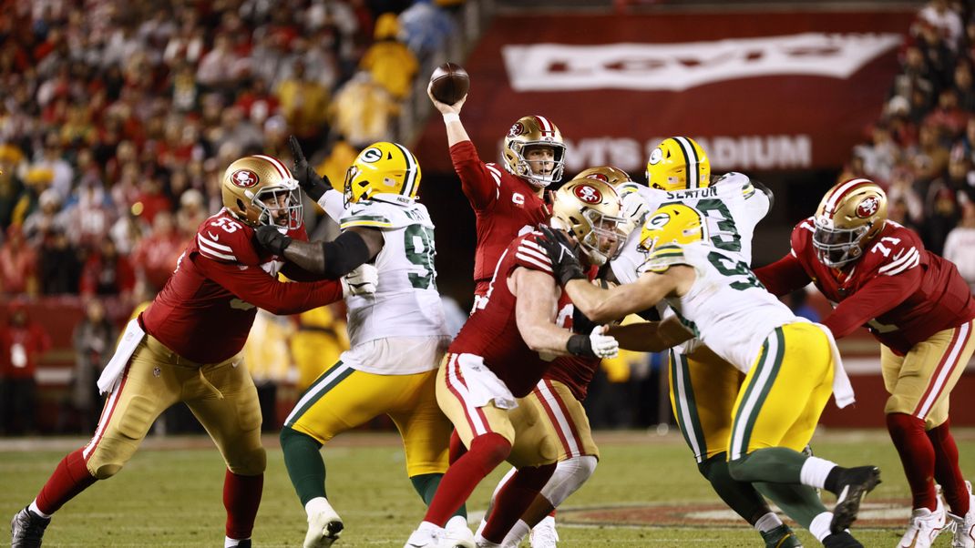 Quarterback Brock Purdy zieht mit seinen 49ers ins Finale der NFC ein.