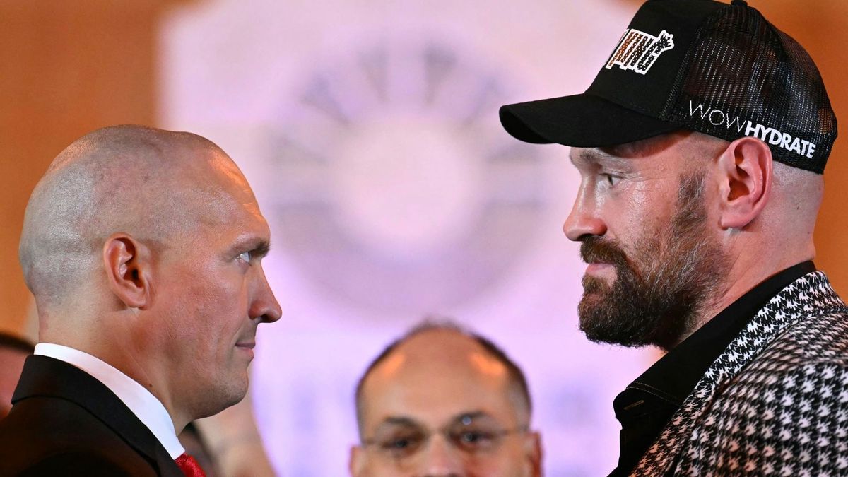 Tyson Fury (r.) gegen Alexander Usyk