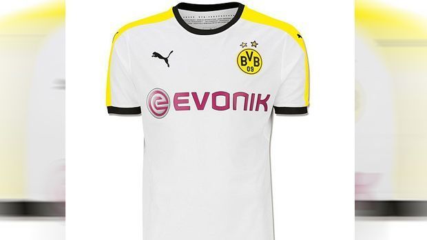 
                <strong>Das neue Ausweichtrikot von Borussia Dortmund</strong><br>
                ...das Ausweichtrikot in weiß, das wahrscheinlich seltener zum Zug kommen wird. 
              
