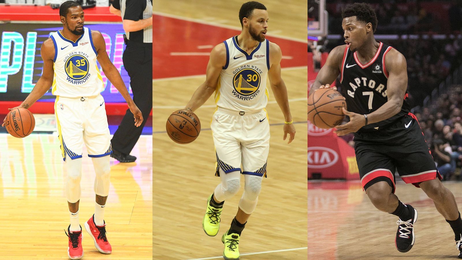 
                <strong>Das verdienen die Stars der NBA-Finals</strong><br>
                Die NBA Finals zwischen den Golden State Warriors und den Toronto Raptors begeistert die Sport-Fans in der ganzen Welt. Die Stars auf dem Basketballcourt werden für das Spektakel ordentlich entlohnt. ran.de verrät, wie viel die Akteure der Warriors und Raptors durchschnittlich pro Jahr verdienen. (Quelle: "sportrac")     
              