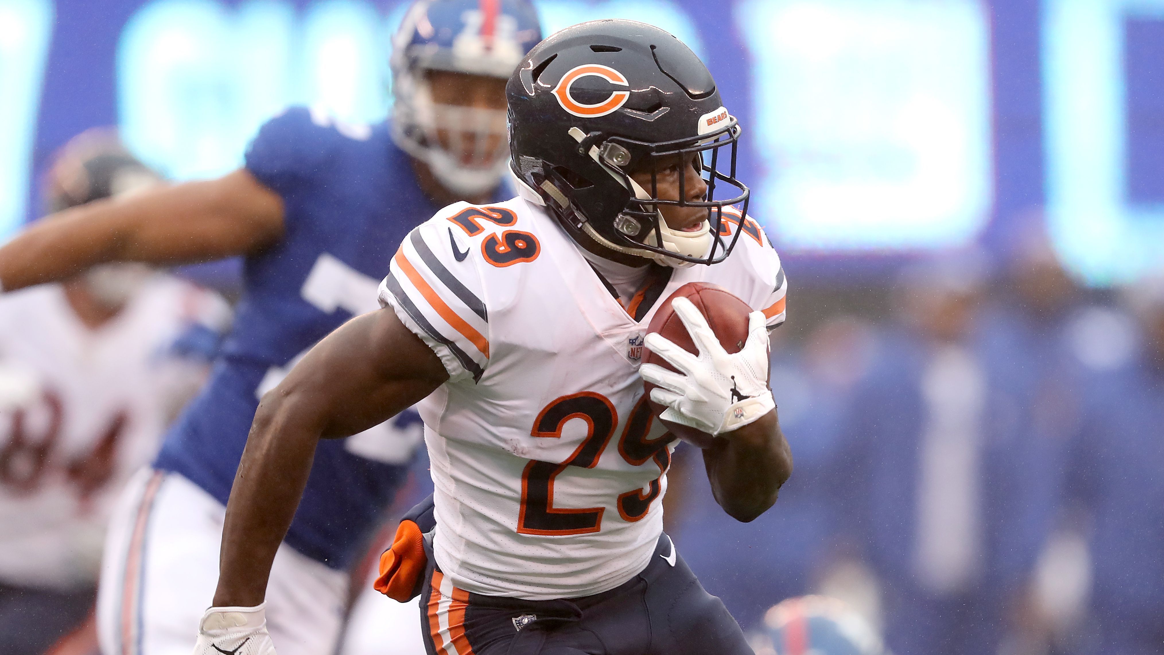 <strong>Tarik Cohen (Chicago Bears)</strong><br>Position: Running Back<br>Jahr: 2018<br>Gegner: New York Giants