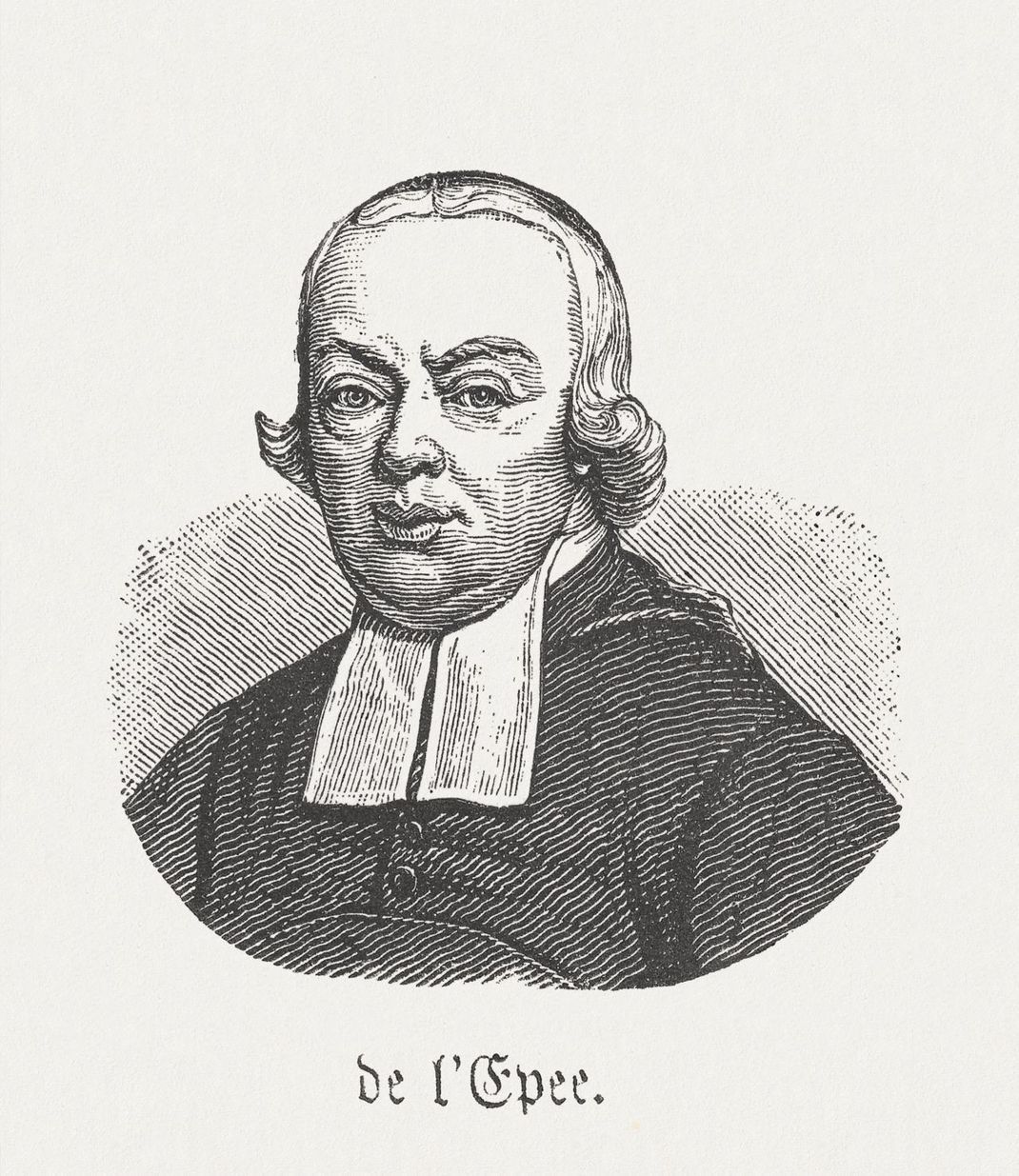 Er gilt als geistiger Vater der Gebärdensprache: Charles-Michel de l'Epée (1712-1789).