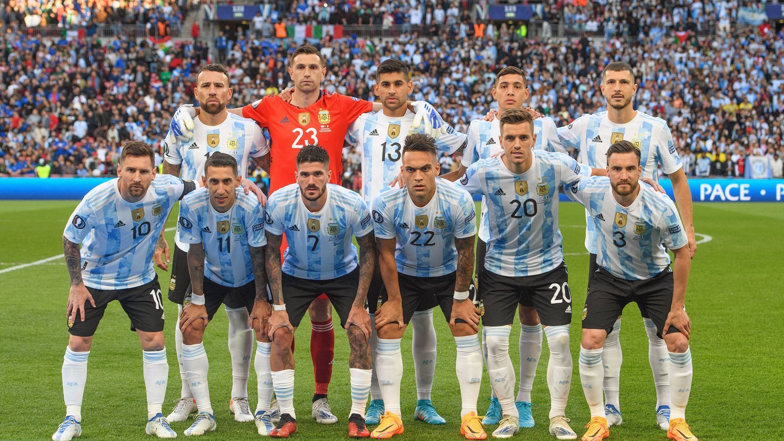 
                <strong>Argentinien</strong><br>
                &#x2022; Gesamtmarktwert: 645,2 Mio. Euro<br>&#x2022; Höchster Marktwert: Lautaro Martinez (Inter Mailand, 75 Mio. Euro)<br>&#x2022; Geringster Marktwert: Nicolas Otamendi (Benfica Lissabon, 3 Mio. Euro)<br>
              