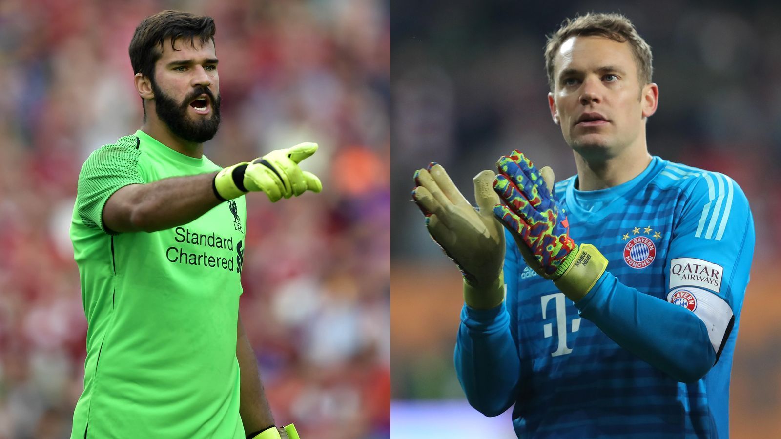 
                <strong>Torwart:  Alisson vs. Manuel Neuer</strong><br>
                Neuer gilt noch immer als einer der besten Keeper der Welt, wenn er denn fit ist. Das ist jedoch nicht immer der Fall, zuletzt plagte den Weltmeister von 2014 eine Daumenverletzung. In Liverpool will Neuer offenbar auf eine Schiene verzichten und den Daumen nur noch tapen. Wie sehr in die Blessur noch behindert, wird sich zeigen. Die "Reds" können sich auf einen Alisson in Topform verlassen. Der Brasilianer strahlt viel Ruhe aus und pariert teilweise unhaltbare Bälle. Das Duell der Weltklasse-Torhüter gewinnt somit Alisson. Zwischenstand: 1:0 für Liverpool
              