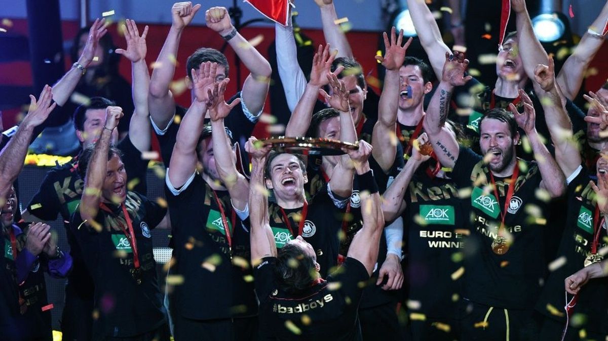Die DHB-Männer nach dem EM-Triumph im vergangenen Jahr