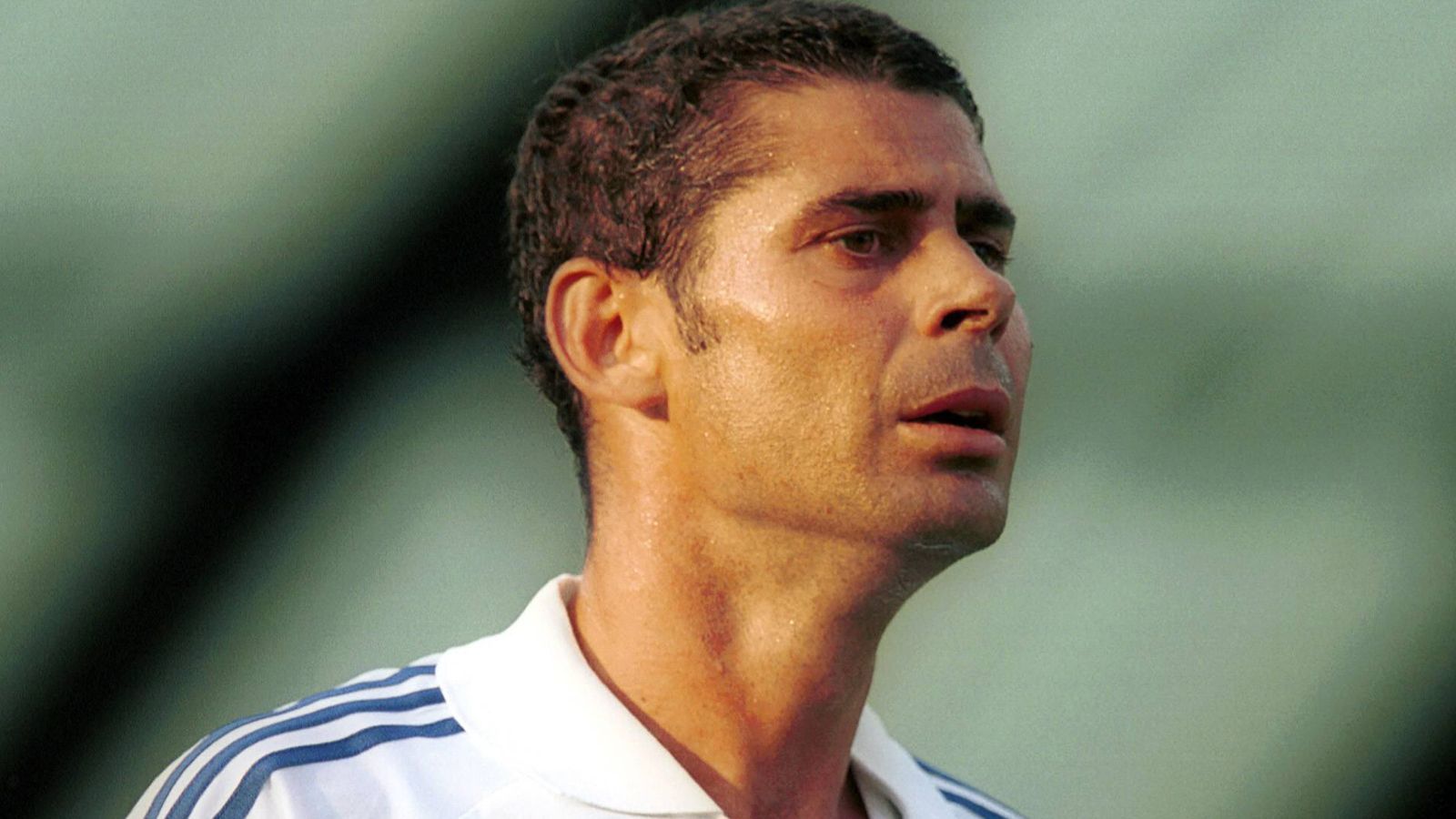 
                <strong>Fernando Hierro</strong><br>
                Der Freistoßkönig war eine Bank in Reals Abwehr. Von 1989 bis 2003 hielt er die gegnerischen Spieler in über 400 Spielen vom Tor fern.
              