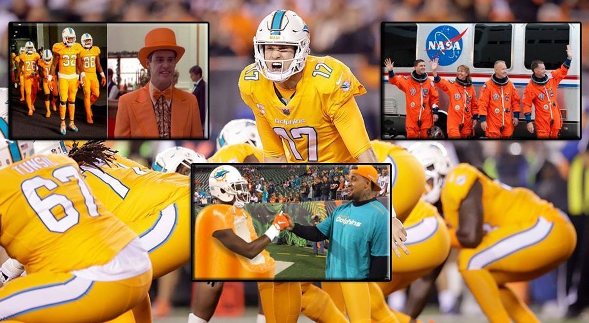 So lacht das Netz über das Color-Rush-Trikot der Miami Dolphins