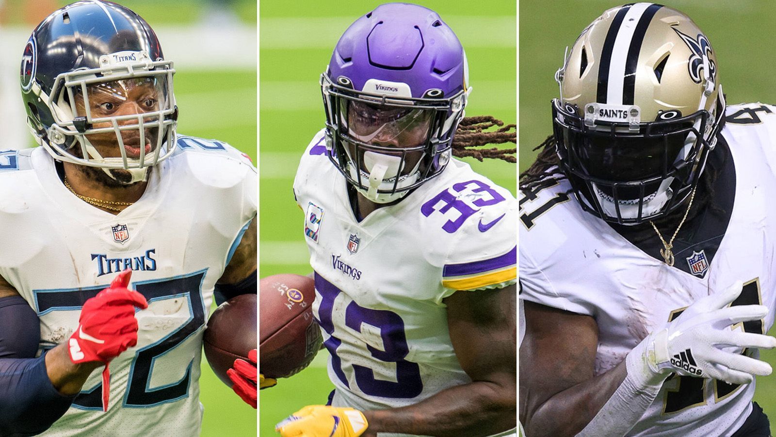 
                <strong>NFL-Umfrage: Die 10 besten Running Backs</strong><br>
                Wer sind die besten Ballträger der NFL? Eine Umfrage unter 50 namentlich nicht genannten Coaches, Scouts, Spielern und Verantwortlichen der NFL-Teams wollte genau das herausfinden. ran zeigt das Ergebnis.
              