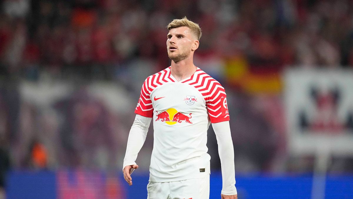 August 25 2023: Timo Werner (RB Leipzig) looks on during a 1. Bundesliga game, RB Leipzig versus Stuttgart, at Red Bull Arena, Leipzig, Germany. CSM Leipzig Germany - ZUMAc04_ 20230825_zma_c04_126 ...