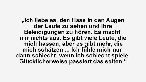 
                <strong>Cristiano Ronaldo</strong><br>
                Ronaldo lässt wohl wenig Kritik an sich heran.
              