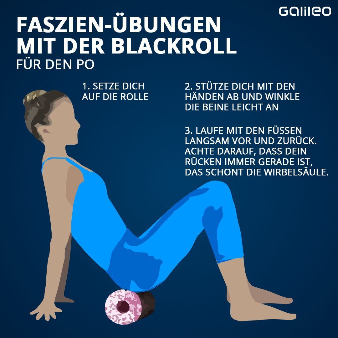 Faszien-Übungen für den Po