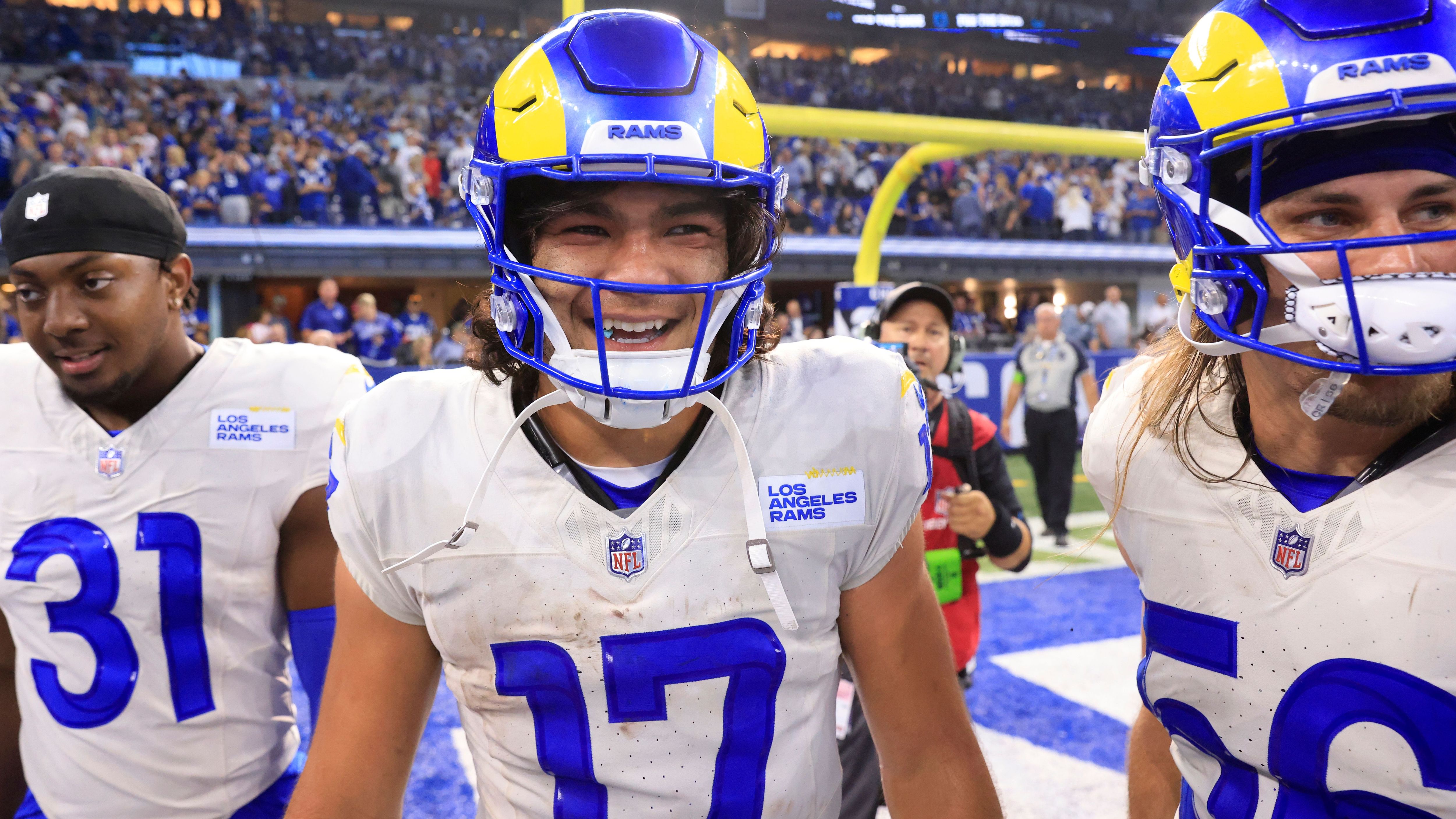 <strong>Week 4: Puka Nacua (Los Angeles Rams)</strong><br>Der Shootingstar und Matchwinner gegen die Colts erreichte in seinem vierten NFL-Spiel einen Meilenstein. Der Receiver hat nun die meisten Receptions (39) eines Spielers in seinen ersten vier Liga-Spielen. Außerdem weist er auch die meisten Receiving Yards (501) eines Spielers in seinen ersten vier NFL-Partien auf. Beide Rekorde lagen zuvor bei Anquan Boldin aus dem Jahr 2003.