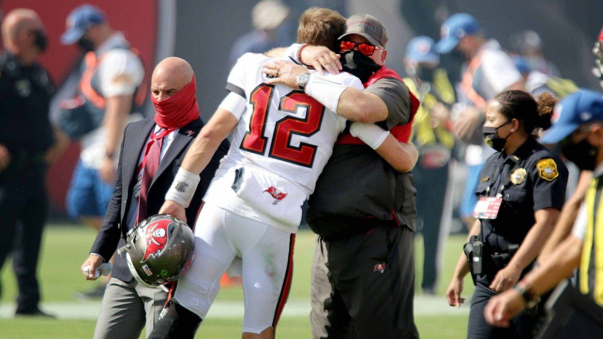 Tom Brady mit Bruce Arians