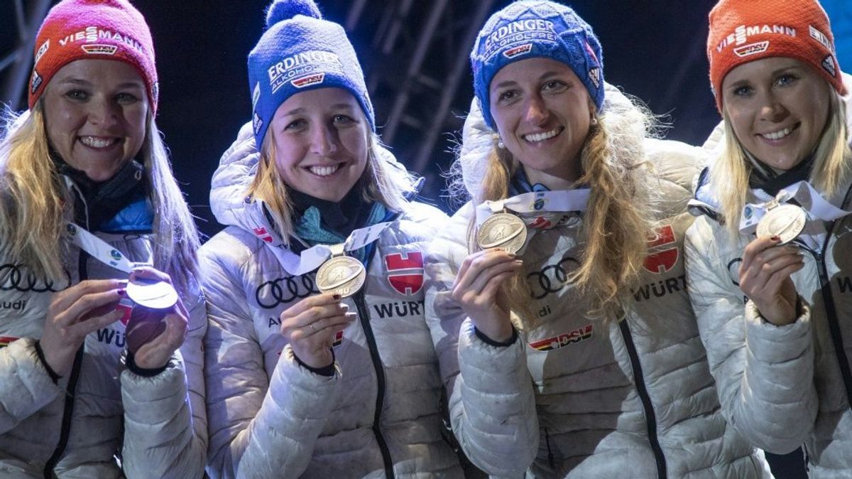 Die deutsche Staffel belegte in Nove Mesto Rang drei