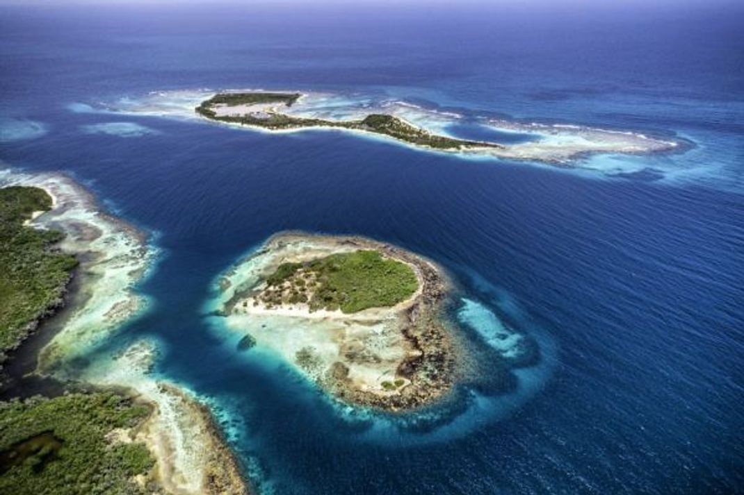 Die Bahamas, ein Paradies aus Inseln im weiten Blau - etwa so sah Deutschland vor 150 Millionen Jahren aus.