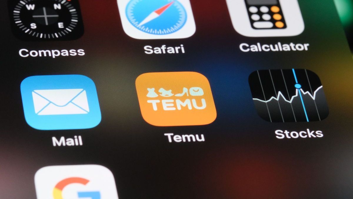 Temu App. Online-Marktplatz