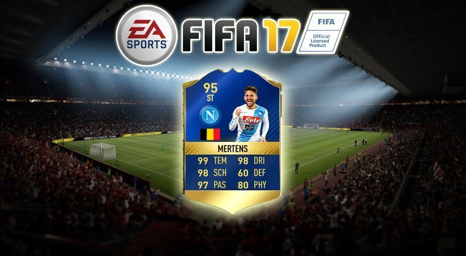 
                <strong>Auswechselspieler Stürmer: Dries Mertens (SSC Neapel)</strong><br>
                Wertsteigerung: 83 -> 95
              