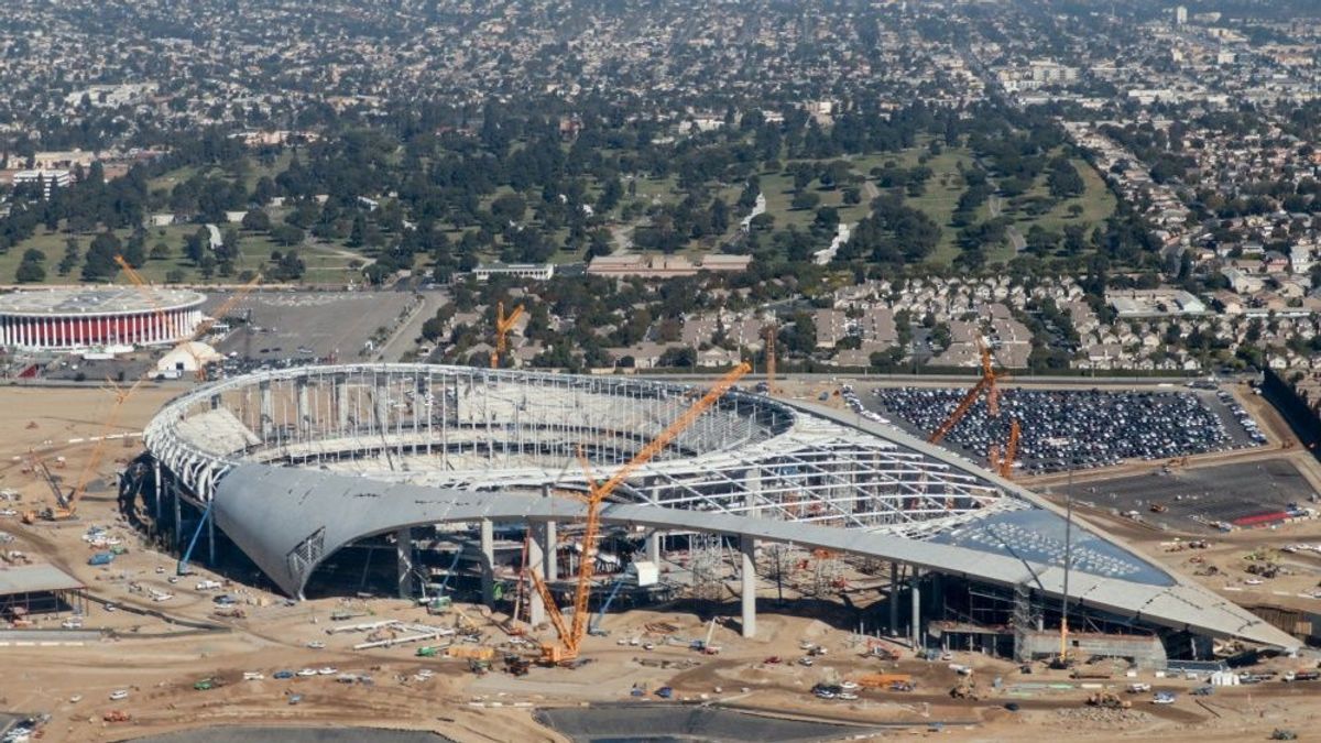 Das SoFi Stadium soll Mitte August eröffnet werden