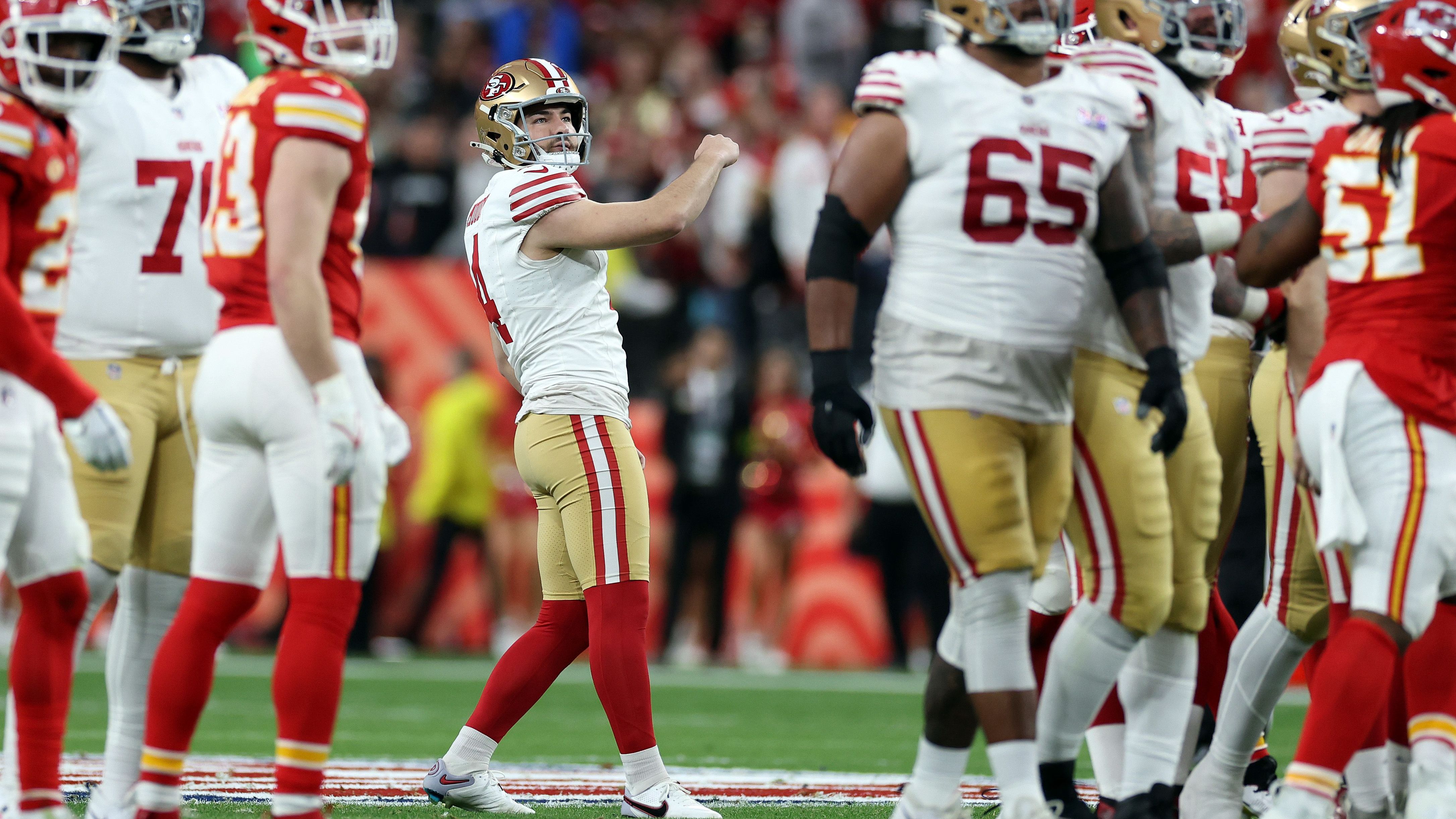 <strong>Super Bowl: Jake Moody (San Francisco 49ers)</strong><br>Der Kicker stellte in dieser Saison bereits den Rookie-Rekord mit einem Field Goal aus 57 Yards auf.