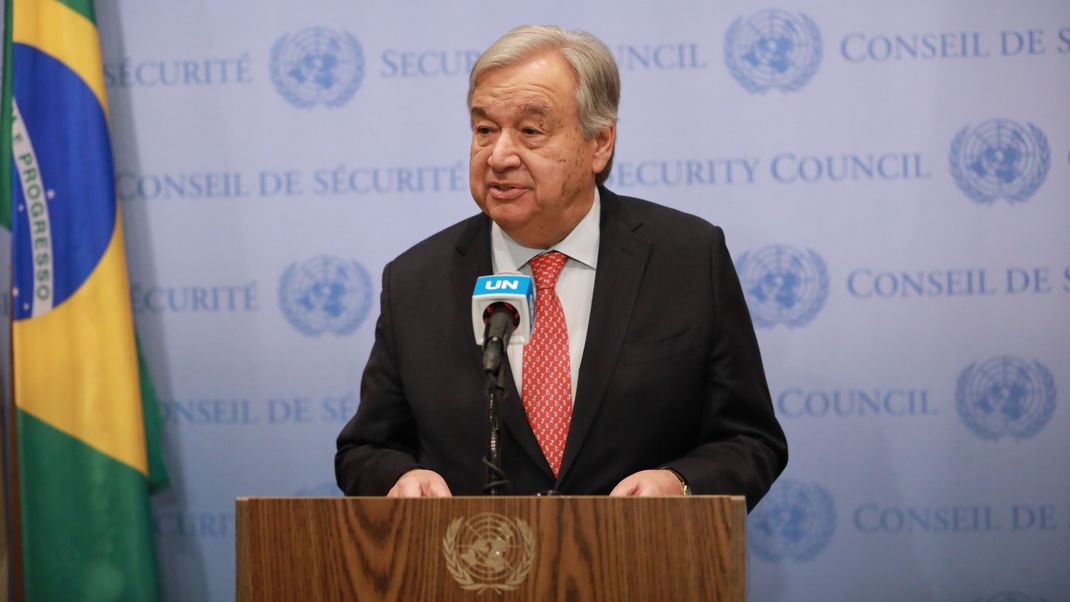 UN-Generalsekretär António Guterres fordert einen "echten humanitären Waffenstillstand".