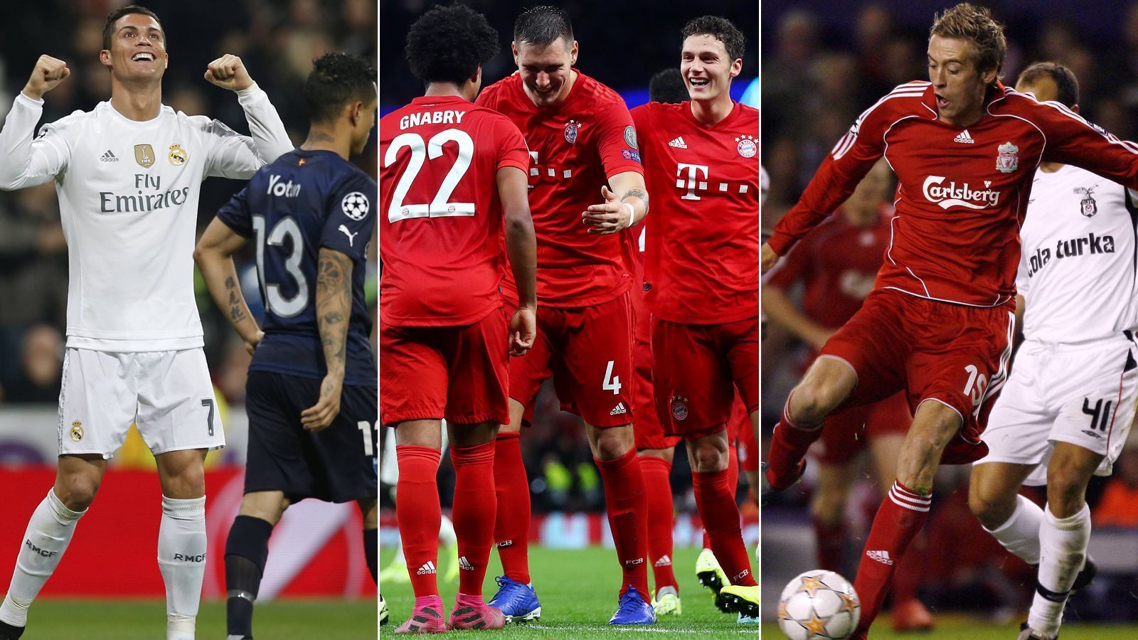 
                <strong>Champions League: Die höchsten Siege der Geschichte</strong><br>
                Mit dem 7:2-Sieg bei Tottenham reiht sich der FC Bayern in die Liste der höchste Siege in der Champions League ein. ran.de zeigt die höchsten Siege der Champions-League-Geschichte (seit 1992/Stand: 2. Oktober 2019). 
              