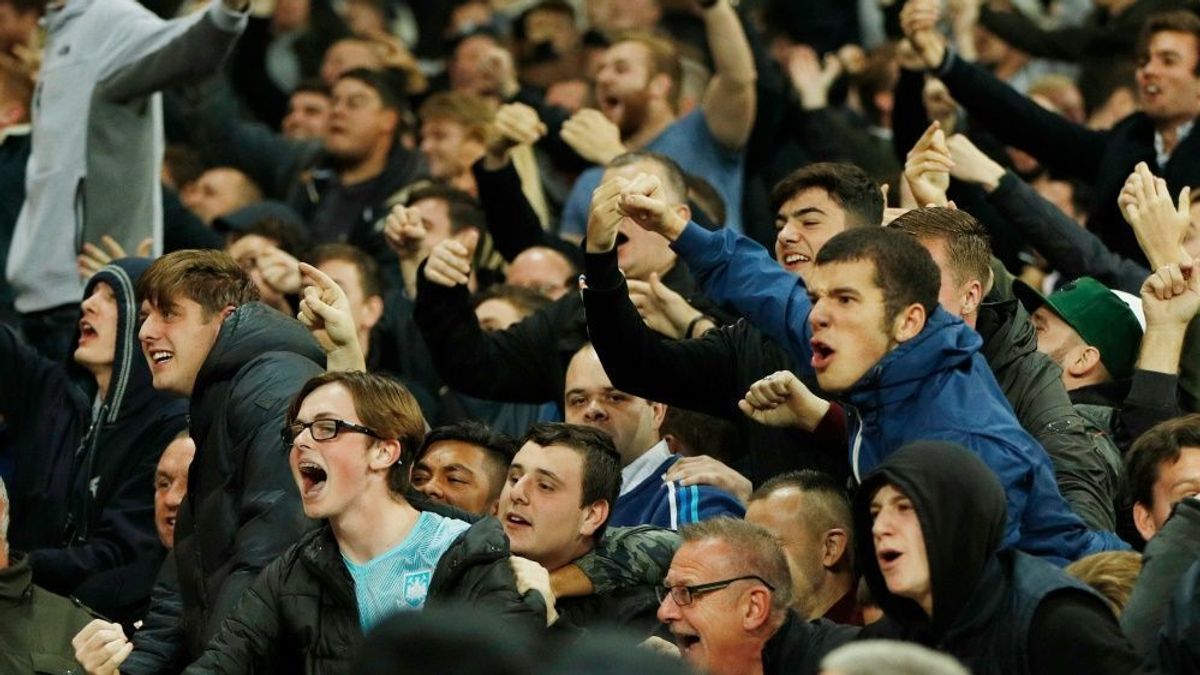 Am Ende der Partie zettelten die United-Fans Randale an