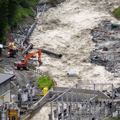 Nach Unwettern in der Schweiz