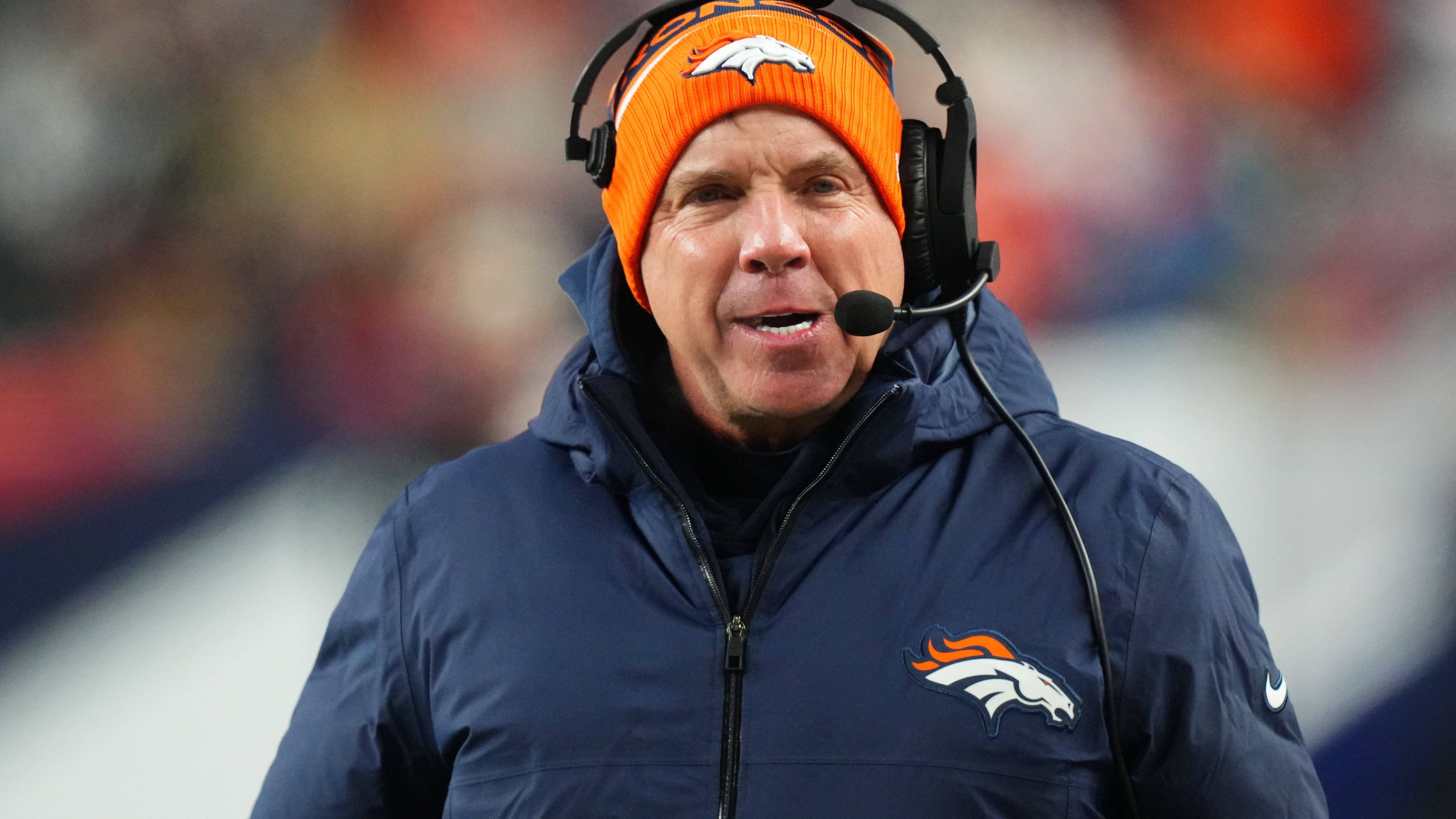 <strong>Denver Broncos</strong><br> • Head Coach: Sean Payton (im Bild) <br>• Offensive Coordinator: Joe Lombardi<br>• Defensive Coordinator: Vance Joseph <br>• Special Teams Coordinator: Ben Kotwica<br>• General Manager: George Paton