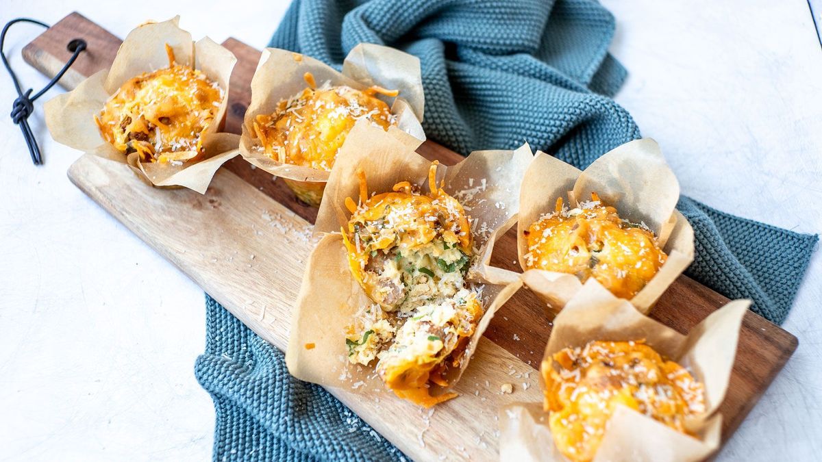 Muffins mit Fenchel und Salsiccia